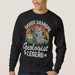 Mannen vader opa Geologist Legend Geology Dad Ro Trui