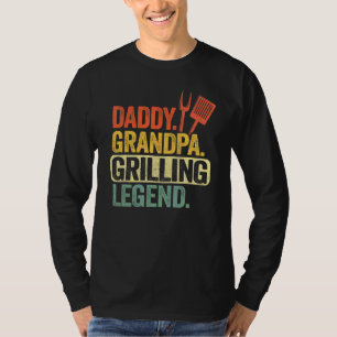 Mannen vader opa Grilling Legend Grillfather T-shirt
