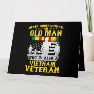 Mannen vader opa Vietnam Veteraan  Shirt Mannen Kaart