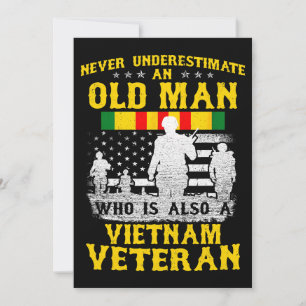 Mannen vader opa Vietnam Veteraan Shirt Mannen Kaart
