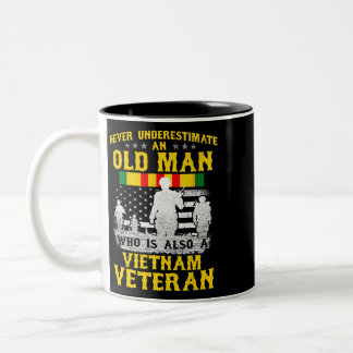 Mannen vader opa Vietnam Veteraan Shirt Mannen Tweekleurige Koffiemok