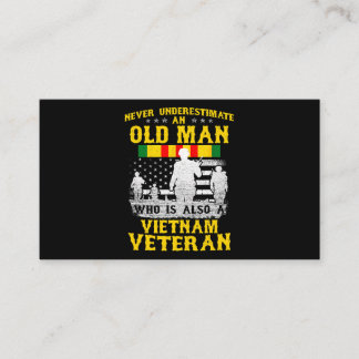 Mannen vader opa Vietnam Veteraan Shirt Mannen Visitekaartje