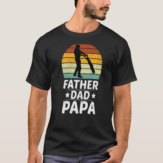 Mannen vader Papa T-shirt (Voorkant)