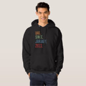 Mannen vader sinds januari 2013 hoodie (Voorkant volledig)