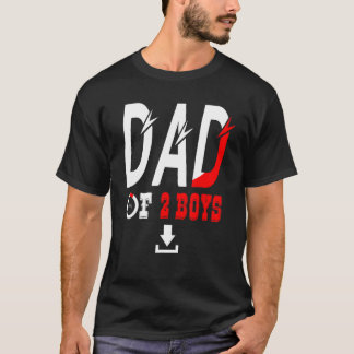 Mannen vader van 2 jongens vader of opa van 2 Kind T-shirt