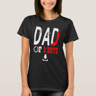 Mannen vader van 2 jongens vader of opa van 2 Kind T-shirt