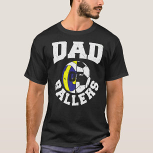 Mannen vader van ballers vaders dag bal papa volle t-shirt
