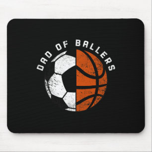 Mannen vader van byllers leuk voetbal bysketbyll v muismat