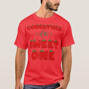Mannen vader van de aardbei in de Sweet One Birthd T-shirt