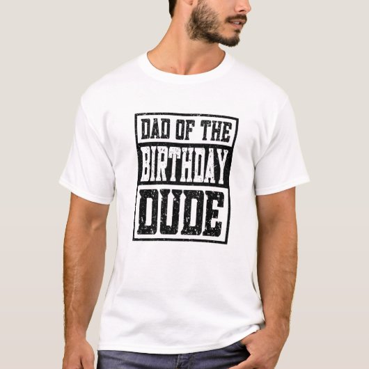 Mannen vader van de Birthday Man T-shirt (Voorkant)