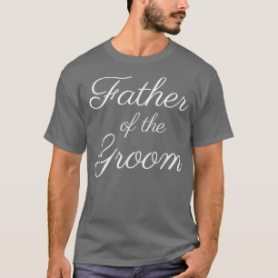 Mannen vader van de Groom, Witte Manuscript Doopvo T-shirt