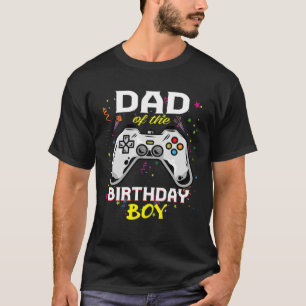 Mannen vader van de jongere jongen die videogamer t-shirt