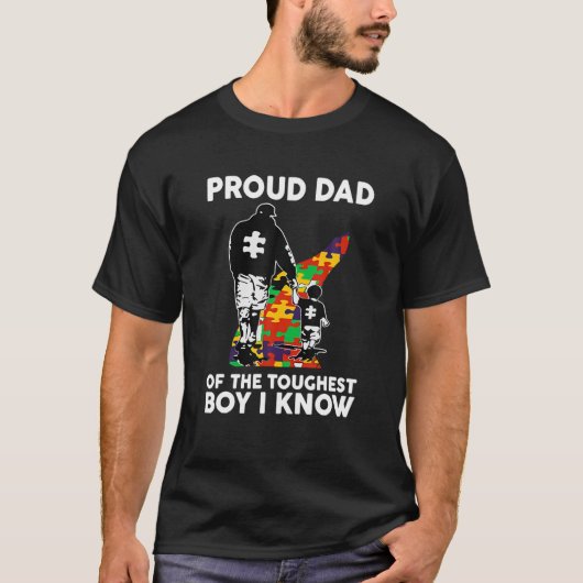 Mannen vader van de zwaarste jongen die ik ken t-shirt (Voorkant)