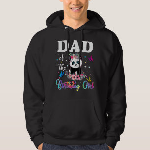 Mannen vader van het Beer van de Birthday Girl Pan Hoodie