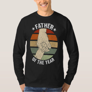 Mannen Vader van het Jaar Nieuwe Pap Gelukkige Pap T-shirt