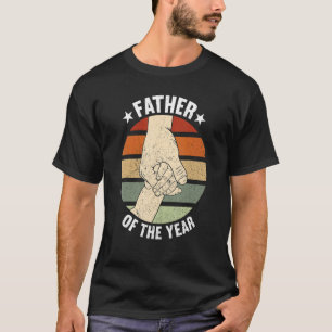 Mannen Vader van het Jaar Nieuwe Pap Gelukkige Pap T-shirt