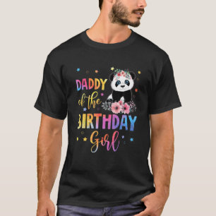 Mannen vader van het meisje van de geboorte Panda T-shirt