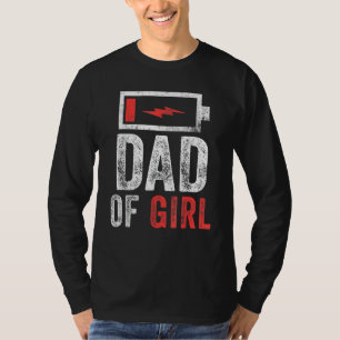 Mannen vader van het meisje van de Vaderdag van de T-shirt