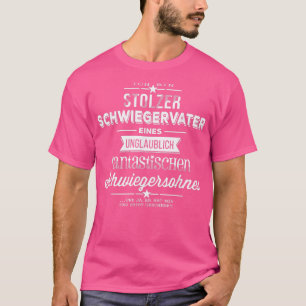 Mannen vader van Proud Soninlaw White Edition T-shirt