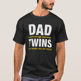 Mannen vader van tweeling verwacht een tweeling t-shirt