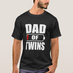 Mannen vader van tweelingzusjes Vaderdag T-shirt