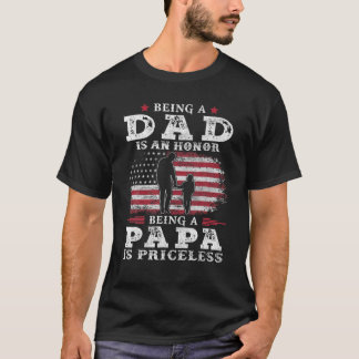 Mannen vader zijn is een eer Papa zijn is zonder p T-shirt