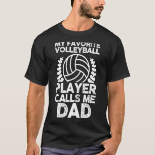 Mannen vader Zoon Vader Volleyball Player T-shirt