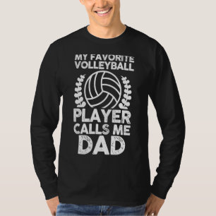 Mannen vader Zoon Vader Volleyball Player T-shirt