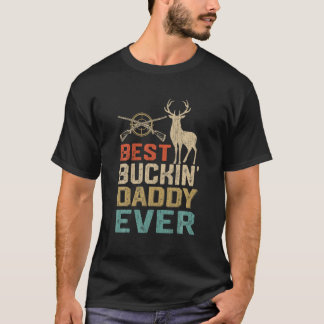 Mannen Vaderdag Best Buckin' papa Ever Deer Hun T-shirt