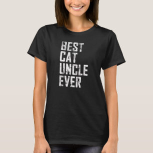 Mannen Vaderdag Beste Kat Oom Ooit Vintage T-shirt