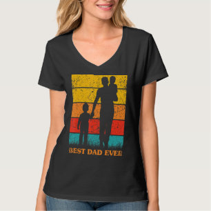 Mannen Vaderdag Beste pap ooit zonsondergang verov T-shirt