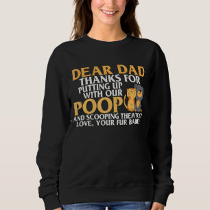 Mannen Vaderdag Beste pap Pet Dog Cat Puppy Trui