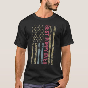 Mannen Vaderdag Beste Poppy Ooit Mannen met ons Am T-shirt