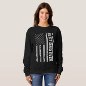 Mannen Vaderdag beste vader ooit Amerikaanse vlag Trui (Voorkant volledig)