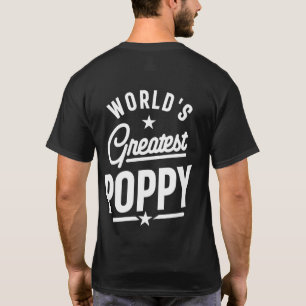 Mannen Vaderdag-cadeau van de grootste papaverwere T-shirt