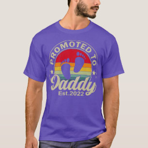Mannen vaderdag gepromoot bij pappa st 2022 nieuwe t-shirt