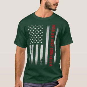 Mannen vaderdag Gift T-shirt De beste Godfather te