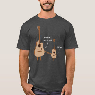 Mannen Vaderdag Je vader Ukulele Guitar T-shirt