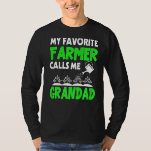 Mannen Vaderdag Mijn favoriete boer noemt me Gran T-shirt