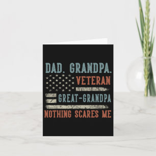 Mannen Vaderdag Papa Opa Veteraan Opa Kaart