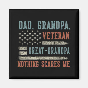 Mannen Vaderdag Papa Opa Veteraan Opa Magneet