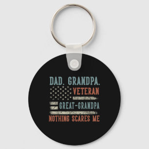 Mannen Vaderdag Papa Opa Veteraan Opa Sleutelhanger