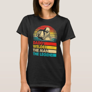 Mannen Vaderdag papa Welder het Man De Legend T-shirt