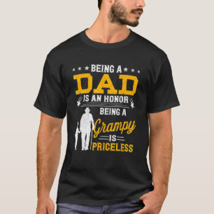Mannen Vaderdag Papa zijn is een eervolle Grampy B T-shirt