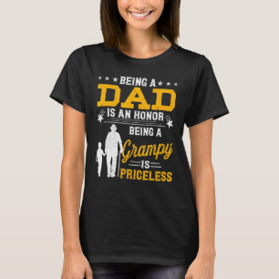 Mannen Vaderdag Papa zijn is een eervolle Grampy B T-shirt
