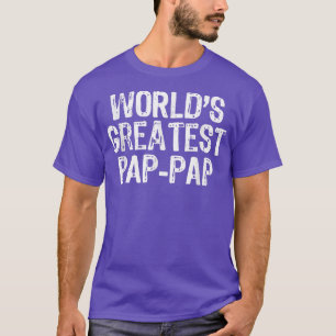 Mannen Vaderdag PapPap-cadeaukaart T-shirt