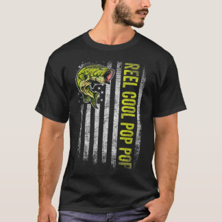 Mannen Vaderdag Reel Cool Pop Pop T-shirt
