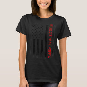 Mannen vaderdag 's werelds beste papaver van ons v t-shirt