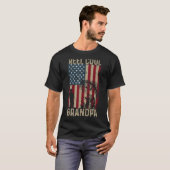 Mannen Vaderdag Vist Reel Cool Grandpa Ameri T-shirt (Voorkant volledig)