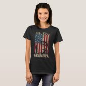 Mannen Vaderdag Vist Reel Cool Grandpa Ameri T-shirt (Voorkant volledig)